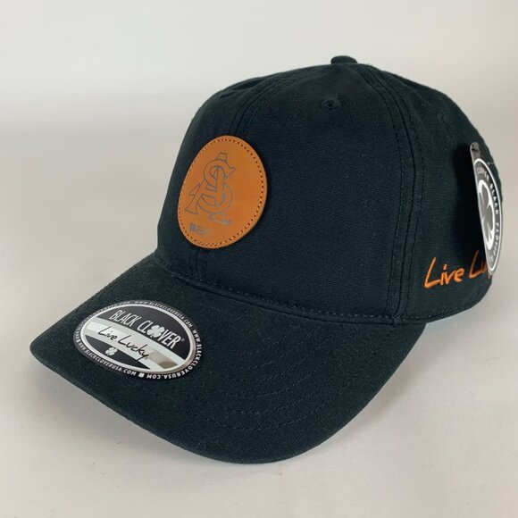 Arizona State Sun Devils NCAA Black Clover Relaxed Fit Strapback Hat New - Picture 1 of 5